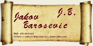 Jakov Barošević vizit kartica